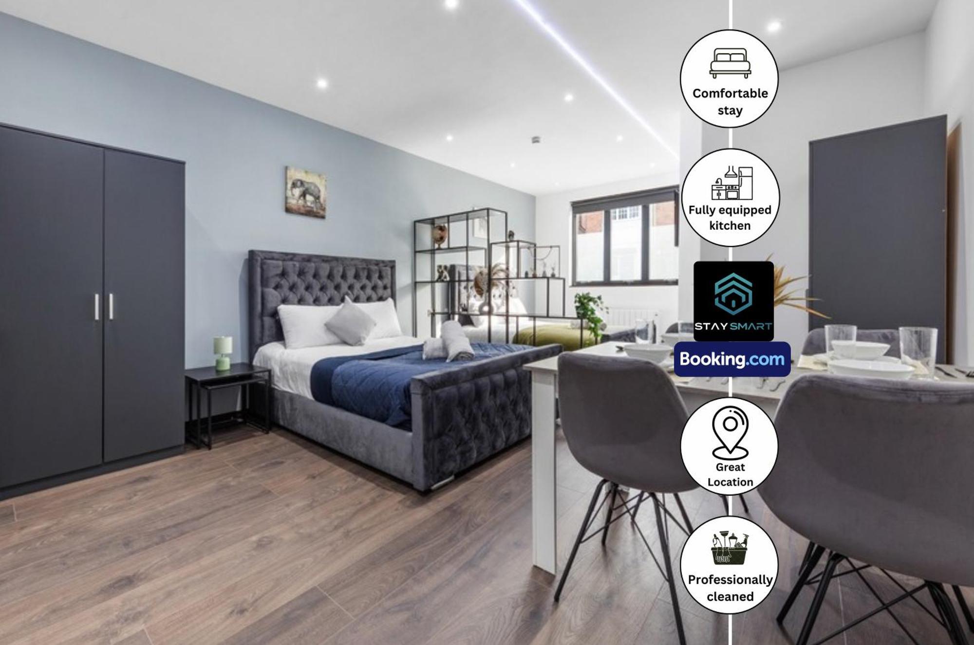 Stylish Studio Apt By Stay Smart Short Lets & Serviced Accommodation Woodstock With Free Wifi London Exterior foto